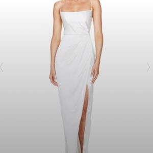 Nooki White satin dress